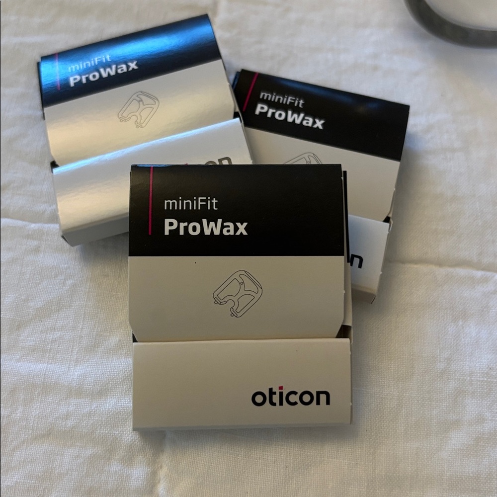 3 Boxes Oticon MiniFit ProWax Wax Hearing Aid Filters Brand New In Box